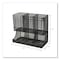 Mind Reader Network Collection 2-Tier 6-Compartment Coffee Cup and Condiment Countertop Organizer, Black UPMESH-BLK - alternate 4